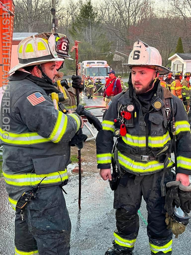 Mobile Home Fire In Uwchlan Township West Whiteland Fire Company