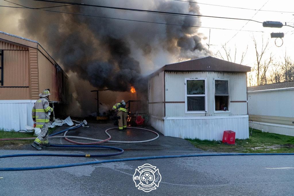 Mobile Home Fire In Uwchlan Township West Whiteland Fire Company